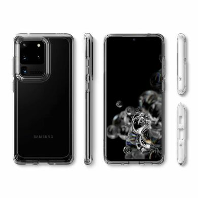 Защитный чехол Spigen (SGP) Ultra Hybrid для Samsung Galaxy S20 Ultra (G988) - Crystal Clear