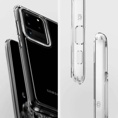 Защитный чехол Spigen (SGP) Ultra Hybrid для Samsung Galaxy S20 Ultra (G988) - Crystal Clear