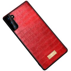 Захисний чохол SULADA Crocodile Style для Samsung Galaxy S22 Plus - Red