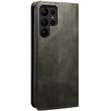 Защитный чехол UniCase Leather Wallet для Samsung Galaxy S24 Ultra - Green