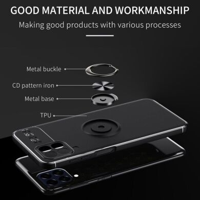Защитный чехол UniCase Magnetic Ring для Samsung Galaxy M33 (M336) - Black / Red