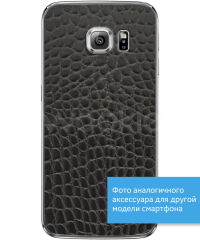 Шкіряна наклейка Glueskin Black Reptile для Samsung Galaxy S6 edge + (G928) - Black Reptile