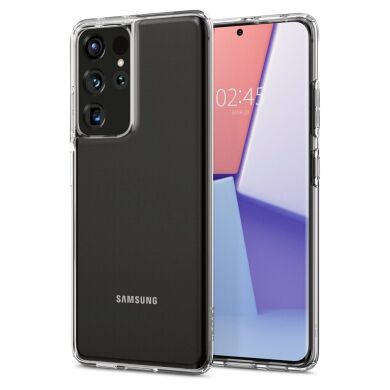 Защитный чехол Spigen (SGP) Crystal Flex для Samsung Galaxy S21 Ultra (G998) - Crystal Clear