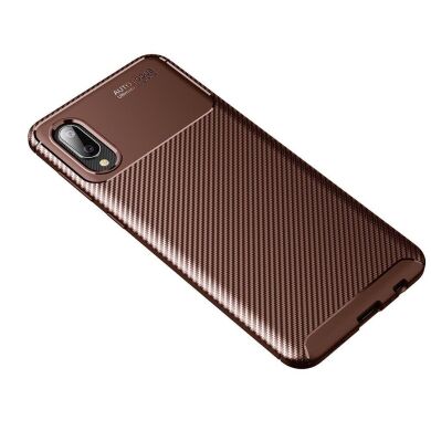 Защитный чехол Deexe Fusion для Samsung Galaxy A02 (A022) - Brown