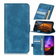 Чехол Deexe Retro Wallet для Samsung Galaxy A21s (A217) - Blue