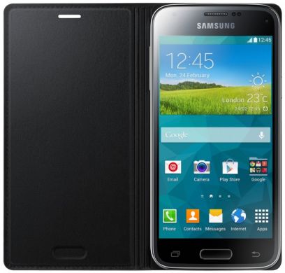 Чохол Flip Cover для Samsung Galaxy S5 mini (G800) EF-FG800BBEGWW - Black