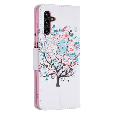 Чехол-книжка Deexe Color Wallet для Samsung Galaxy A13 5G (A136) / A04s (A047) - Flower Tree