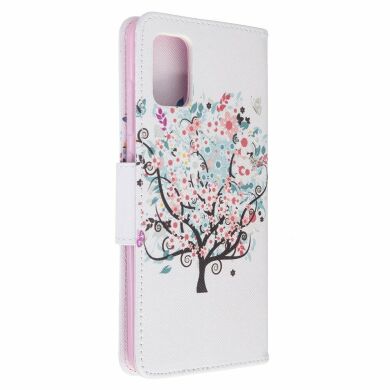 Чехол-книжка Deexe Color Wallet для Samsung Galaxy A51 (А515) - Flowered Tree