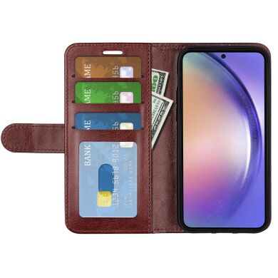 Чехол-книжка Deexe Wallet Style для Samsung Galaxy A55 (A556) - Brown