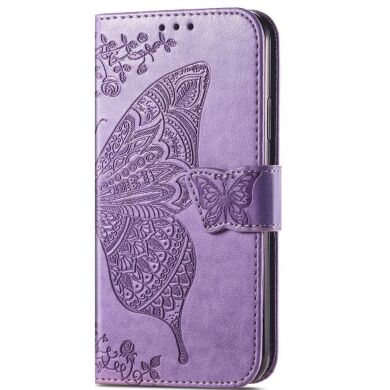 Чехол UniCase Butterfly Pattern для Samsung Galaxy A14 (А145) - Light Purple