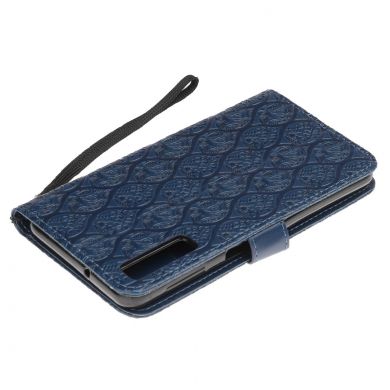 Чехол UniCase Leaf Wallet для Samsung Galaxy A7 2018 (A750) - Dark Blue