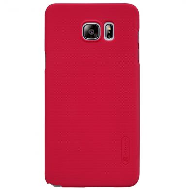 Пластиковая накладка NILLKIN Frosted Shiled для Samsung Galaxy Note 5 (N920) + пленка - Red