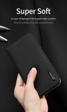 Кожаный чехол DUX DUCIS Wish Series для Samsung Galaxy S20 Plus (G985) - Black