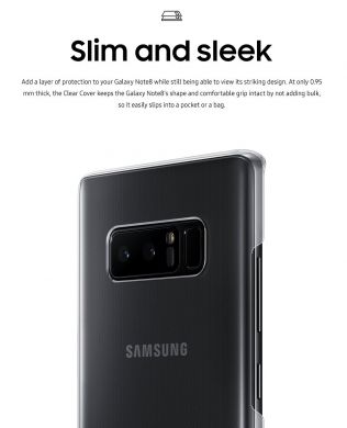 Чехол Clear Cover для Samsung Galaxy Note 8 (N950) EF-QN950CTEGRU - Transparent