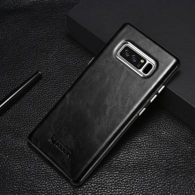 Кожаный чехол ICARER Glossy Cover для Samsung Galaxy Note 8 (N950) - Black