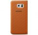 Чехол Flip Wallet Textil для Samsung S6 EDGE (G925) EF-WG925BBEGRU - Orange. Фото 2 из 3