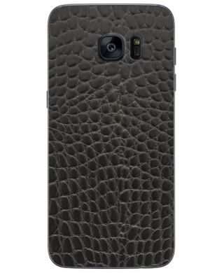 Кожаная наклейка Glueskin для Samsung Galaxy S7 edge - Black Reptile