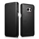 Кожаный чехол ICARER Slim для Samsung Galaxy S7 edge (G935) - Black. Фото 1 из 10
