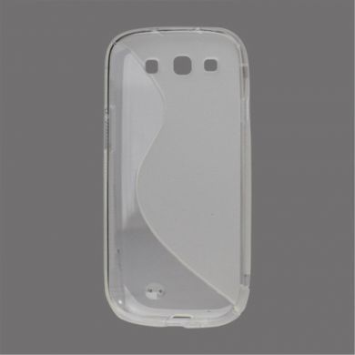 Силиконовая накладка Deexe S Line для Samsung Galaxy S3 (i9300) - Transparent
