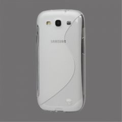 Силиконовая накладка Deexe S Line для Samsung Galaxy S3 (i9300) - Transparent