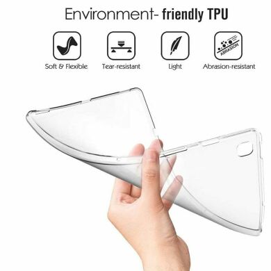 Силиконовый чехол Deexe Silicone Fit для Samsung Galaxy Tab S7 (T870/875) / S8 (T700/706) - Transparent