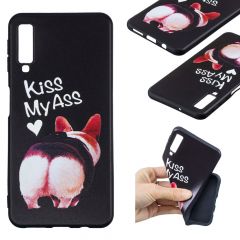 Силиконовый (TPU) чехол UniCase Color Style для Samsung Galaxy A7 2018 (A750) - Kiss My Ass