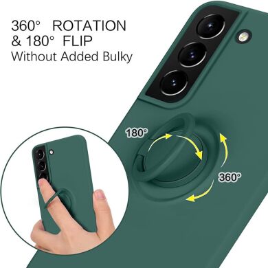 Защитный чехол Deexe Color Shell для Samsung Galaxy S22 Plus (S906) - Blackish Green