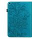 Защитный чехол Deexe Flower Print для Samsung Galaxy Tab S6 lite / S6 Lite (2022/2024) - Blue. Фото 3 из 9