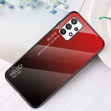 Защитный чехол Deexe Gradient Color для Samsung Galaxy A33 (A336) - Black / Red