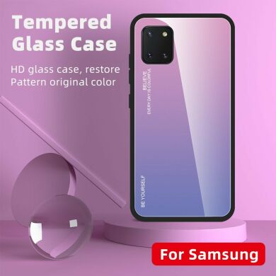 Защитный чехол Deexe Gradient Color для Samsung Galaxy Note 10 Lite (N770) - Gold / Pink