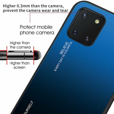 Защитный чехол Deexe Gradient Color для Samsung Galaxy Note 10 Lite (N770) - Gold / Pink