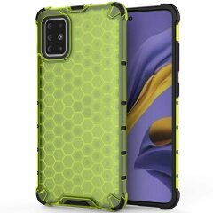 Защитный чехол Deexe Honeycomb Series для Samsung Galaxy A51 (А515) - Green