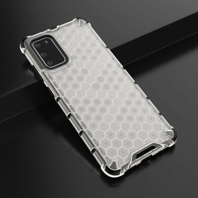 Защитный чехол Deexe Honeycomb Series для Samsung Galaxy S20 Plus (G985) - White
