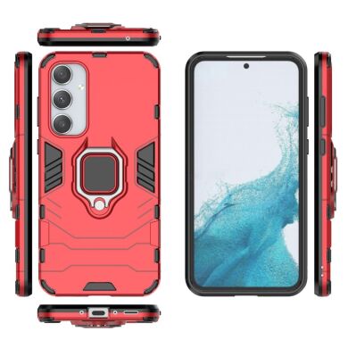 Защитный чехол Deexe Hybrid Case для Samsung Galaxy A35 (A356) - Red