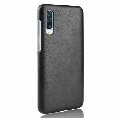 Защитный чехол Deexe Leather Back Cover для Samsung Galaxy A50 (A505) / A30s (A307) / A50s (A507) - Black