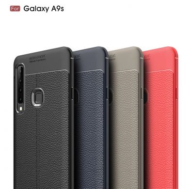 Защитный чехол Deexe Leather Cover для Samsung Galaxy A9 2018 (A920) - Black