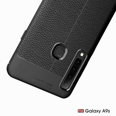 Защитный чехол Deexe Leather Cover для Samsung Galaxy A9 2018 (A920) - Red