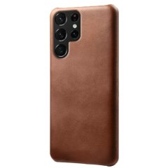 Защитный чехол KSQ Leather Cover для Samsung Galaxy S22 Ultra - Brown