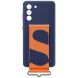 Защитный чехол Silicone Cover with Strap для Samsung Galaxy S21 FE (G990) EF-GG990TNEGRU - Navy. Фото 5 из 6