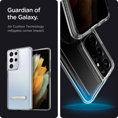 Защитный чехол Spigen (SGP) Ultra Hybrid S для Samsung Galaxy S21 Ultra (G998) - Crystal Clear
