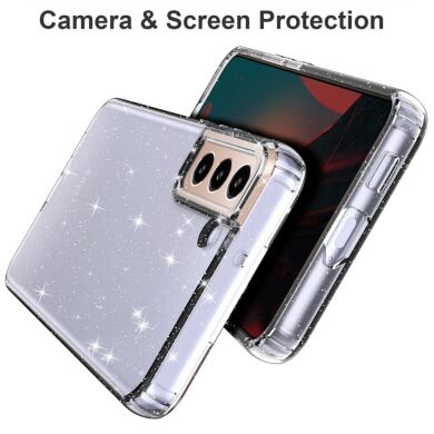 Защитный чехол UniCase Glitter Series для Samsung Galaxy S22 - Transparent Purple