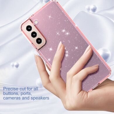 Защитный чехол UniCase Glitter Series для Samsung Galaxy S22 - Transparent Pink