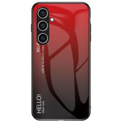 Захисний чохол Deexe Gradient Color для Samsung Galaxy S24 Plus - Red / Black