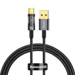 Кабель Baseus Explorer Series USB to Type-C (100W, 1m) CATS000201 - Black