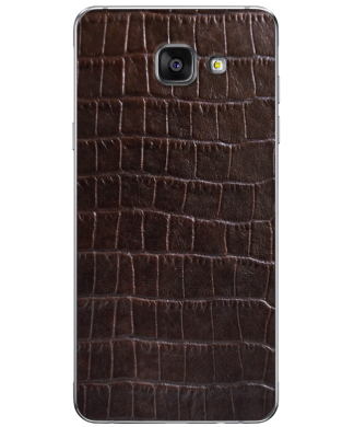 Кожаная наклейка Dark Brown Croco для Samsung Galaxy A5 (2016)