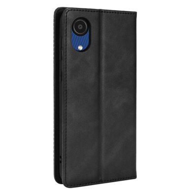 Чехол Deexe Retro Style для Samsung Galaxy A03 Core (A032) - Black