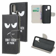 Чехол-книжка Deexe Color Wallet для Samsung Galaxy A21s (A217) - Don't Touch My Phone