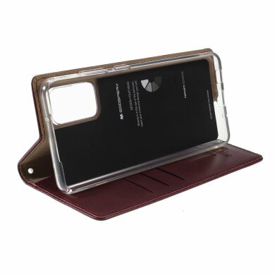 Чехол-книжка MERCURY Classic Flip для Samsung Galaxy S20 Plus (G985) - Wine Red