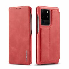 Чехол LC.IMEEKE Retro Style для Samsung Galaxy S20 Ultra (G988) - Red