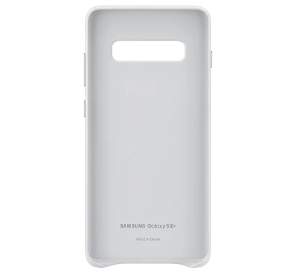 Чехол Leather Cover для Samsung Galaxy S10 Plus (G975) EF-VG975LWEGRU - White